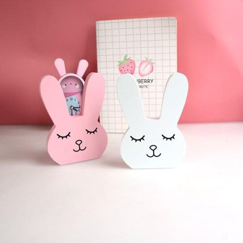 Creative style Nordic childrens room decorations new wooden childrens room decorations rabbit rocking horse home decorations