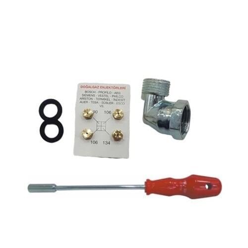 Natural gas Injector Cooker Nozzle, Elbow, Key, All In This Set