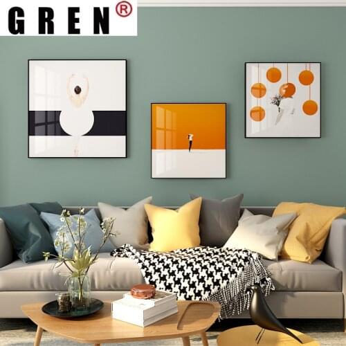 GREN Abstract Canvas Paintings Posters Prints Personality Color Figures Minimalism Sofa Wall Art Pictures Home Decor Living Room