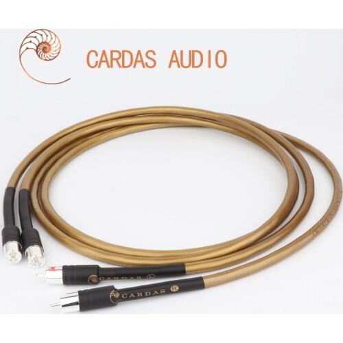 1pair Cardas hifi rca jack cable High Quality OFC pure copper plated silver 2RCA to2 RCA Audio or 2XLR to 2XLR Cable Line Wire