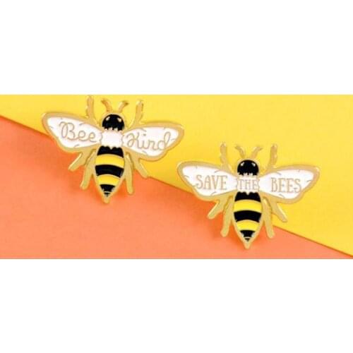 Collection Enamel Pins For Women Cartoon Animals Brooches Bee Lapel Pin Custom Jewelry Wedding Party Best Gift Hot Sale