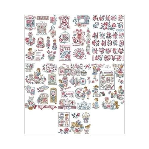 LBP-The Great Story of Women Needlework,For Embroidery,DIY 14CT Unprinted Arts Cross stitch kits Set Cross-Stitching Home Decor