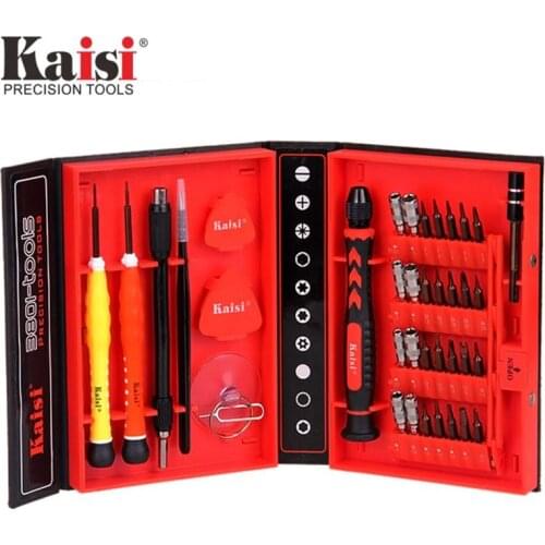 200pcs KAISI Screwdriver set of 38 in 1 tools High quality S2 Alloy Steel Precision maintenance tools for Phone iPhone