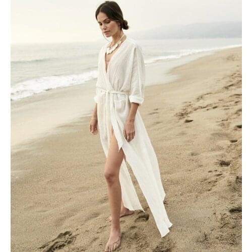 New Beach Jacket Woman Sun Protection Clothing Cardigan Holiday Skirt Bikini Blouse Swimsuit