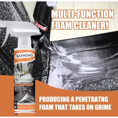Car Interior Cleaning Foam Cleaner Car Seat Interior Car Cleaner Auto Leather Clean Wash Auto Accessories Car Wash