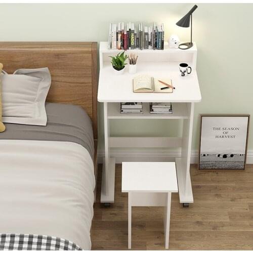 50/60/70cm Office Portable Computer Single Desk Desk Portable Standing Desk Simple Bedroom Bedside Table Laptop Desk Bedroom