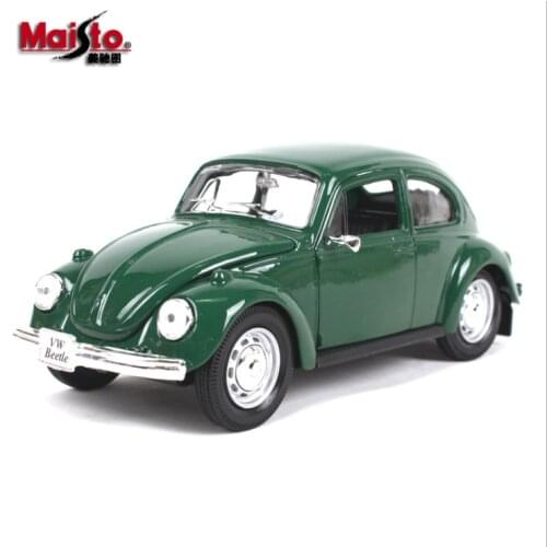 Original factory 1:24 automobile model simulation alloy antique car model ornament childrens birthday Christmas New Year gift