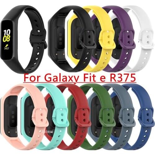100pcs Watch Band for Samsung Galaxy Fit-e R375 Band Wrist Strap Fit e Watchband TPU Adjustable Bracelet Sports Replacement