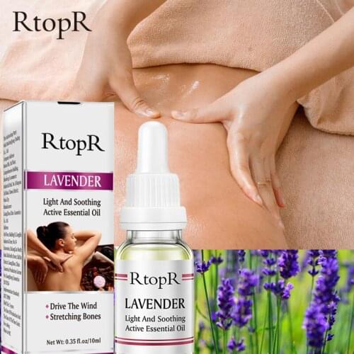 RtopR Lavender Massage Essence Oil Firm Skin Massage Essential Oil Improve Sleep Fragrance Care