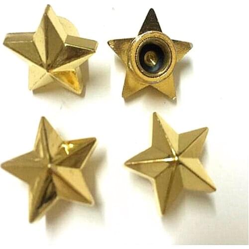 Sliver Five Star Tire Air Valve Stem Cap Wheel Rim Cover Caps For Car Truck Motorcycle Bike 1.3*1.3*1.3CM 40pcs/lot