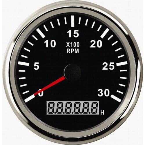 12V / 24V Gauge 85mm Diesel Engine Tachometer 3000RPM