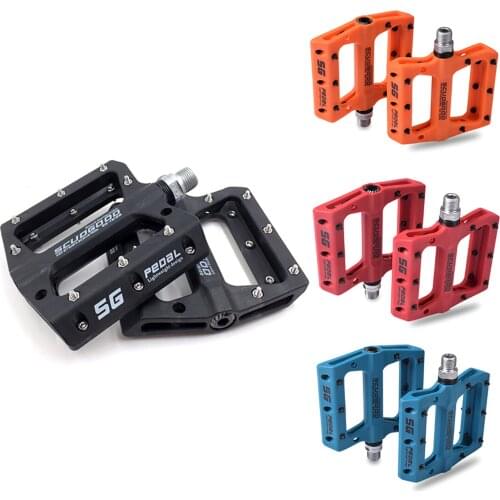 Bicycle Pedal Nylon Fiber Flat Sealed Bearings Pedal Mountain Bike Wide Platform anti-skid Pedals for Cycling Bike Accessories