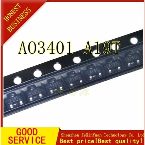 1000PCS AO3401 A19T 3401 SOT23 P-channel patch field effect transistor New Original