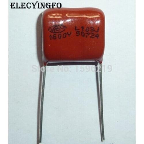 20pcs CBB capacitor 103 1600V 103J 1.6KV 0.01uF 10nF P15 CBB81 Metallized Polypropylene Film Capacitor