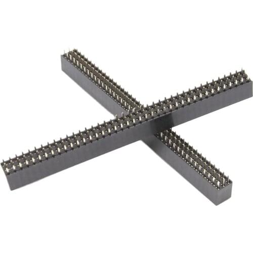 3x40pin Triple Row 2.54mm Female Pin Header Socket 3x40 Row Straight Connector Strip 2.54mm Connector 40 Pin Holder 10pcs/lot