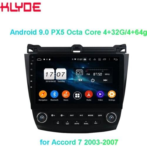 KLYDE KD-1218 Car Radio video player 1 din 10.1 inch IPS touch screen Android 9.0 octa core with GPS BT for ACC ORD 7 2003-2007