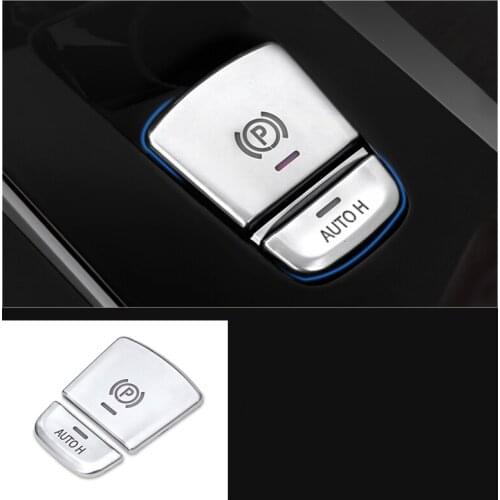 Lsrtw2017 aluminum alloy car Electronic handbrake autohold buttons trims for bmw g30 g31 530 528 540 535 2018 2019 decoration