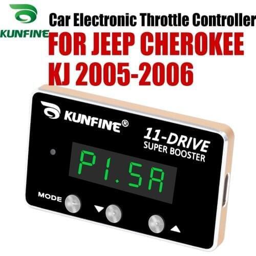 KUNFINE Car Electronic Throttle Controller Racing Accelerator Potent Booster For JEEP CHEROKEE KJ 2005-2006 Tuning Parts