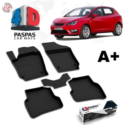 FOR SEAT IBIZA MK4 BRAND CAR RUBBER MAT SPECIAL GENERATION SLIP-RESISTANT LUGGAGE POOL 2009 2010 2011 2012 2013 2014 2015 2016 2017 MODEL