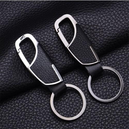 Car Luxury Leather Men Keychain for Mitsubishi Grandis Outlander ASX RVR Pajero LancerEvo l200 l300 3000gt 3d 4m41