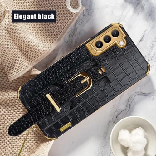 Crocodile Leather Case For Samsung Galaxy A52 A72 A32 A12 S21 Plus S20 FE Note 20 Ultra Cover Business Fashion For Smasung s21