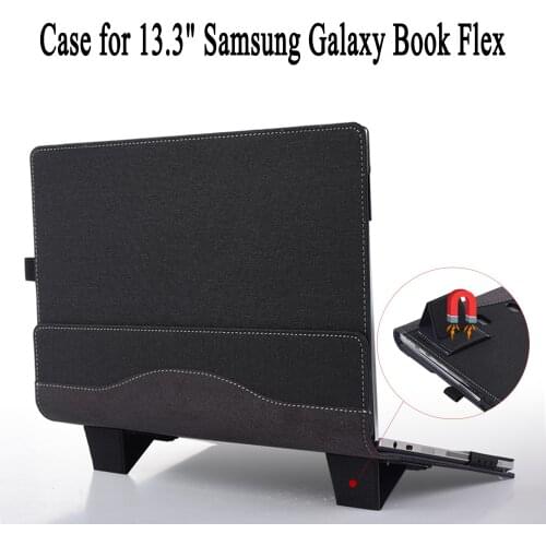 Sleeve Case for 13.3" Samsung Galaxy Book Flex 13.3 NP930QCG / Samsung Galaxy Chromebook 13 XE930QCA - PU Leather Portfolio Book