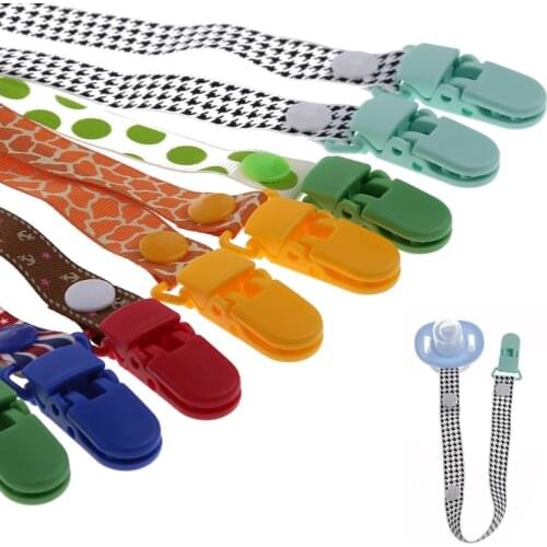 Newborn Infant Baby Dummy Chain Pacifier Clip Holder Soother Nipple Leash Strap Dropship