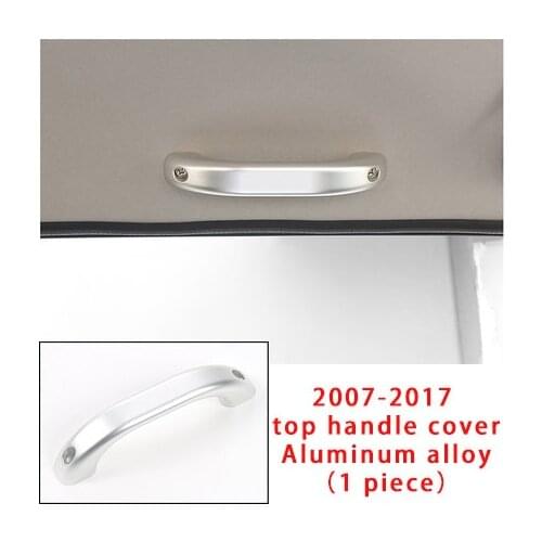 For Suzuki JIMNY 2007-2017 Car interior decorative cover top handle cover chrome sliver molding trim