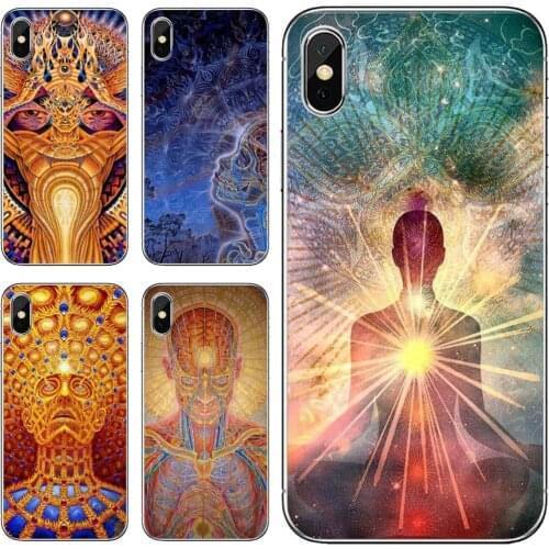 For ZTE Blade A910 A610 A530 A510 For Oneplus One plus 3T 5T 6T 6 7 8 7T Pro Silicone Bag Case Alex-Grey-Progress-Soul-Kiss-Muse