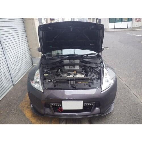 For 2008-2012 Nissan FAIRLADY Z Z34 Front Bonnet Hood Modify Gas Struts Carbon Fiber Spring Damper Lift Support Absorber