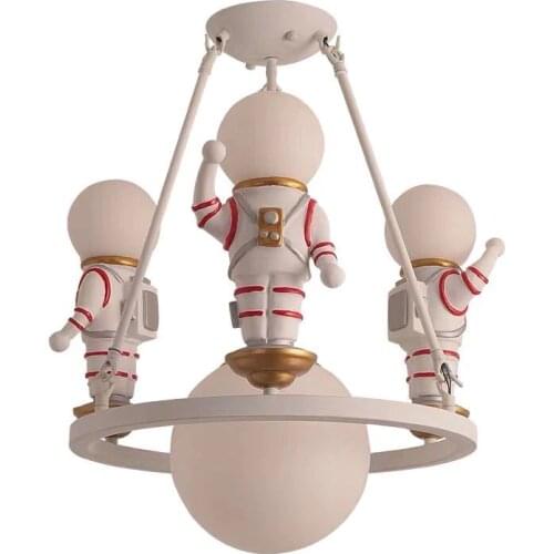 Northern Europe Childrens Room Chandelier Cartoon Creative Personality Led Boy Room Lamp Simple Modern Bedroom Decorative Lamp