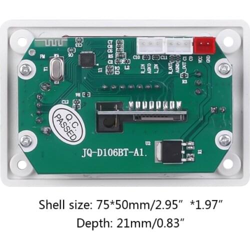 MP3 Decoder Board Bluetooth Car FM Radio Module Supports FM TF USB AUX Recorder Y98C