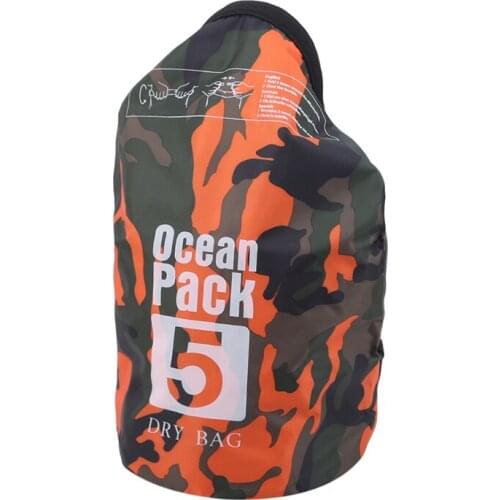Outdoor Bag Camouflage Portable Rafting Diving Dry Bag Sack PVC Waterproof Folding Swimming Storage Bag For River Trekking