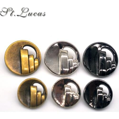 New fashion 10pcs/lot beautiful buttons silver bronze black retro metal button sewing accessories women clothing scrapbook DIY
