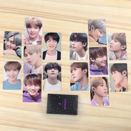 2020 New KPOP Bangtan Boys Poster Lomo Card ARMY Postcards JUNG KOOK V JIMIN JIN SUGA Fans Gift Photo Headset Card Cards