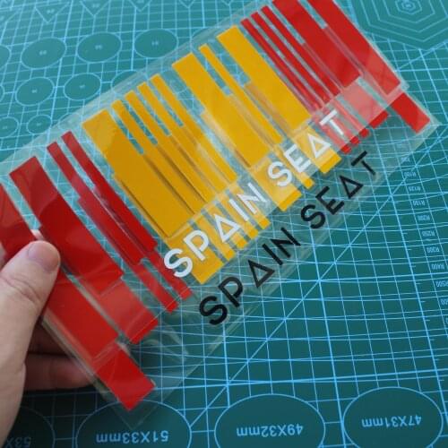 New 9x25cm Made in Spain Flag Car funny Sticker PVC Window Body Decal Styling For Spain Seat Leon Ibiza Altea accessories