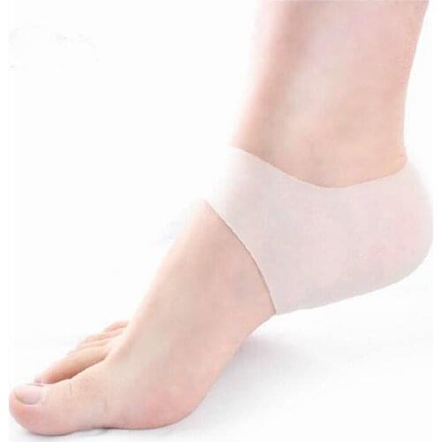 NEW Light Thin Unisex Silicone Gel Heel protector Soft Elastic Relieve Pain Protection Cover Cracked Foot Moisturizing Feet Care