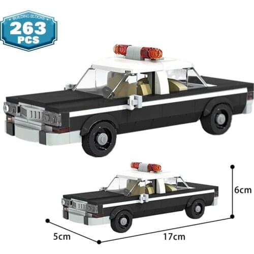 Technical Car Police Patrol Car 1979 Impalas Police Building Blocks Car High-tech Bricks Model DIY Toys For Boys Birthday Gift