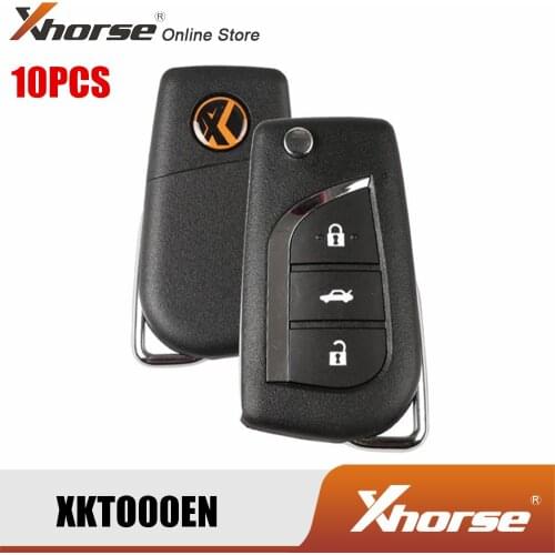 Xhorse XKTO00EN Universal Remote Wire Key for Toyota Type 3 Buttons 10PCS/Lot