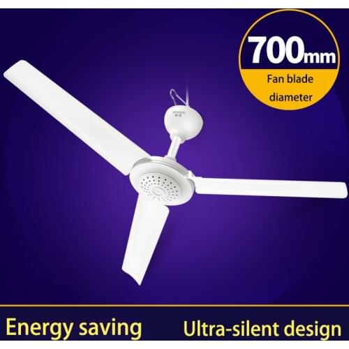Hanging Fans Ceiling Fan Strong Wind for Bedroom Kitchen Living Room 3 Blades Diameter 1050mm Low Noise Mosquito Net Fan FS74