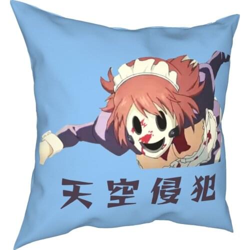 High Rise Invasion Pillowcase Printed Polyester Cushion Cover Decorations Maid Mask Pillow Case Cover Seat Square 40X40cm