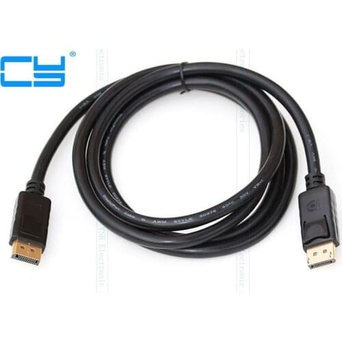 Alta definicao DP cabo masculino para masculino Displayport para Displayport cabo banhado a ouro 6F 10F 1.8m 3.0m