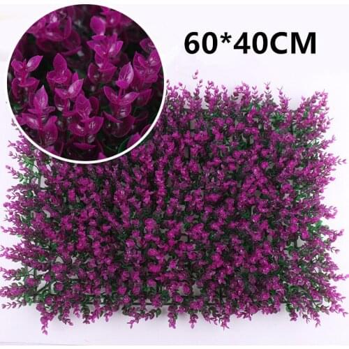 1pcs 40*60 CM DIY Artificial turf 3D wall stickers Garden Decor Plants Grass Green Landscaping Square Lawn leaves