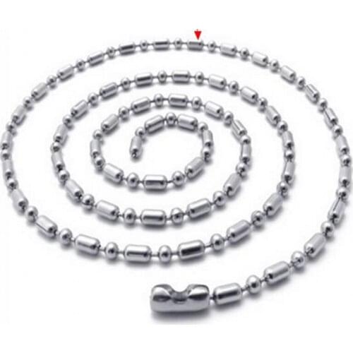 100-Unique 1 Pcs Simple Style Silver Plated Link Chain Length 50 cm Width 2.4 mm Necklace For Pendant