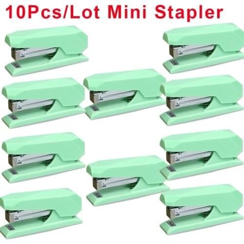 10Pcs/Lot Mini Stapler NO.12 Metal stapler shool stationery office supply staples office accessories