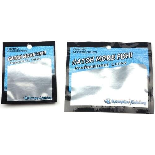 100pcs/lot Soft Fishing Lure Bait Bag Storage Self Seal Magic Zipper Packaging Case Fishing Tackles Pesca Bags Packing