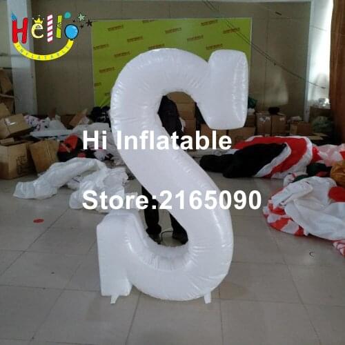 3 m high inflatable led giant lighting alphabet letters