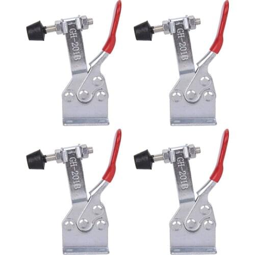 4 Pcs Holding Capacity GH-201B Horizontal Clamp Quick Release Locking Lever Fastener Hand Tool Set