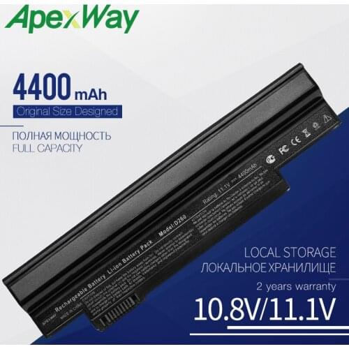 Apexway Laptop Battery for Acer Aspire One 253H 532h 532G AO532h for eMachines 350 UM09H31 UM09H41 UM09G31 UM09H75 eM350 NAV51