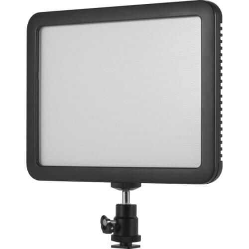 Andoer 13W LED Light video lamp with 1/4 inch screw hole cold shoe mount adapter Photography Panel Lamp 124pcs LED beads light